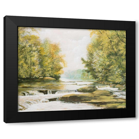 Firemens Park Black Modern Wood Framed Art Print with Double Matting by Nawrocke, Bruce