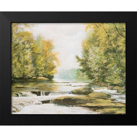 Firemens Park Black Modern Wood Framed Art Print by Nawrocke, Bruce