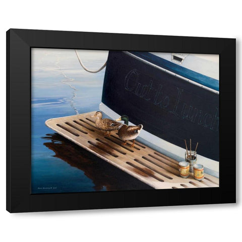 Out to Lunch Black Modern Wood Framed Art Print by Nawrocke, Bruce