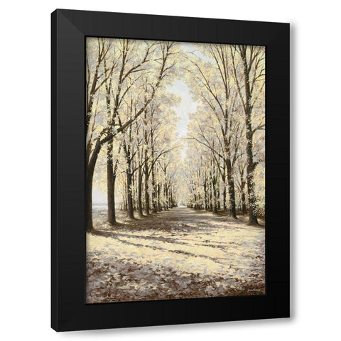 Winter Cathedral Vertical Black Modern Wood Framed Art Print with Double Matting by Nawrocke, Bruce