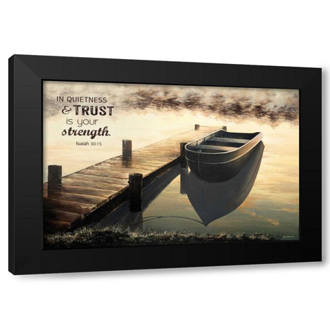 Trust (Quiet Morning) Black Modern Wood Framed Art Print with Double Matting by Nawrocke, Bruce