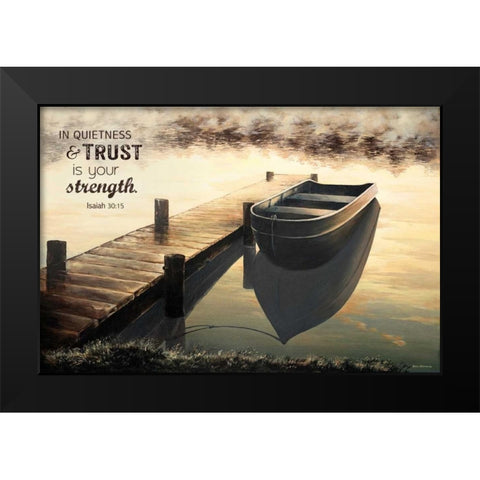Trust (Quiet Morning) Black Modern Wood Framed Art Print by Nawrocke, Bruce