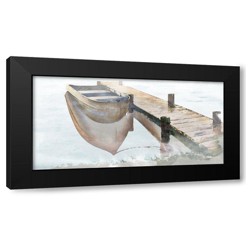 Nostalgic Pier Black Modern Wood Framed Art Print by Nawrocke, Bruce