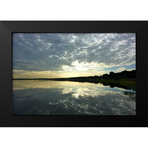Reflections of the Sky Black Modern Wood Framed Art Print by Peck, Gail