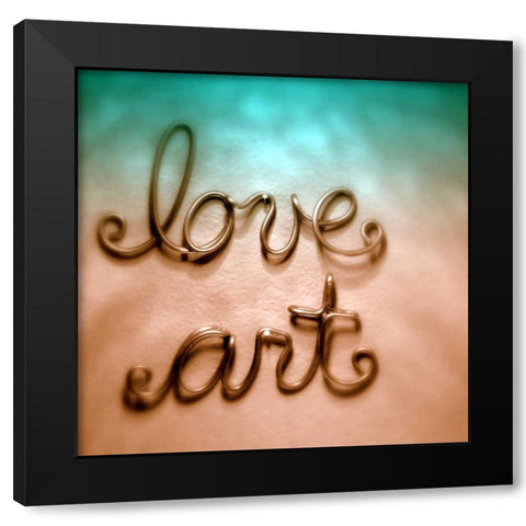 Love Art Black Modern Wood Framed Art Print by Peck, Gail