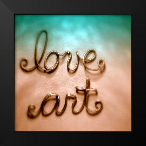 Love Art Black Modern Wood Framed Art Print by Peck, Gail