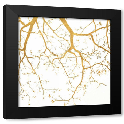 Branch Silhouette II Black Modern Wood Framed Art Print with Double Matting by Peck, Gail