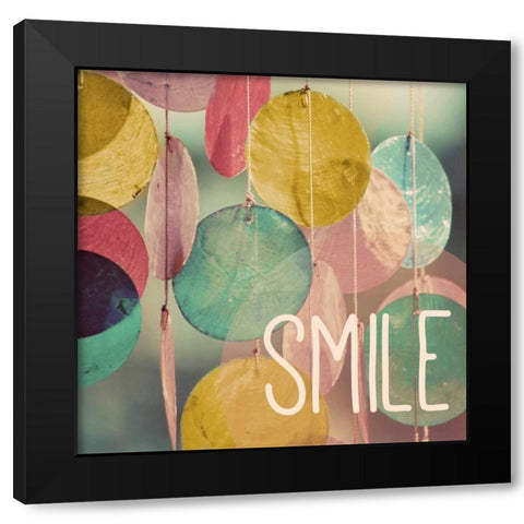 Smile Black Modern Wood Framed Art Print with Double Matting by Peck, Gail