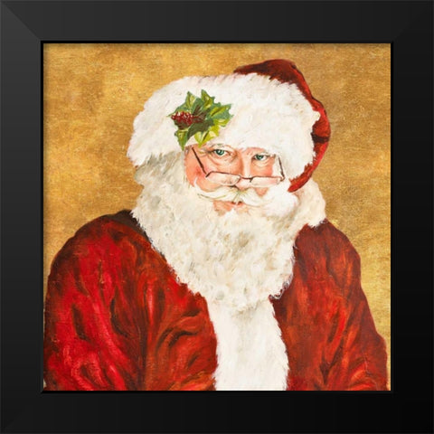 Saint Nick Black Modern Wood Framed Art Print by Pinto, Patricia