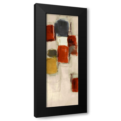 By the Bay Panel II Black Modern Wood Framed Art Print with Double Matting by Loreth, Lanie