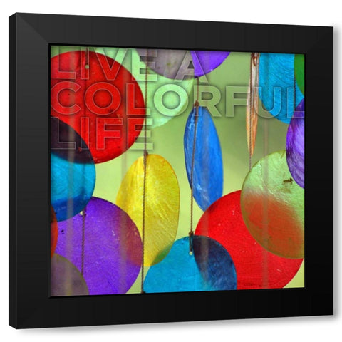 Colorful Life Black Modern Wood Framed Art Print by Peck, Gail