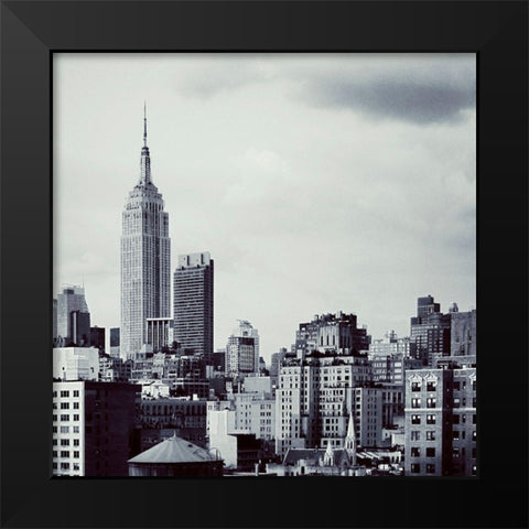 NY Sky Black Modern Wood Framed Art Print by Biscardi, Nicholas