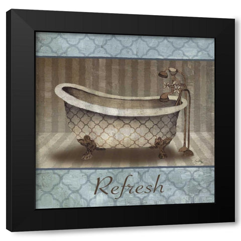 Refresh Black Modern Wood Framed Art Print by Medley, Elizabeth