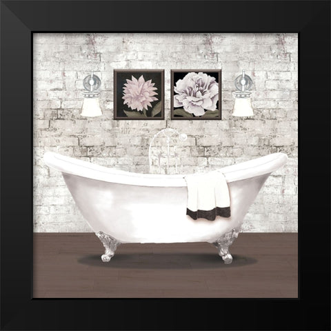Brick Bath I Black Modern Wood Framed Art Print by Medley, Elizabeth