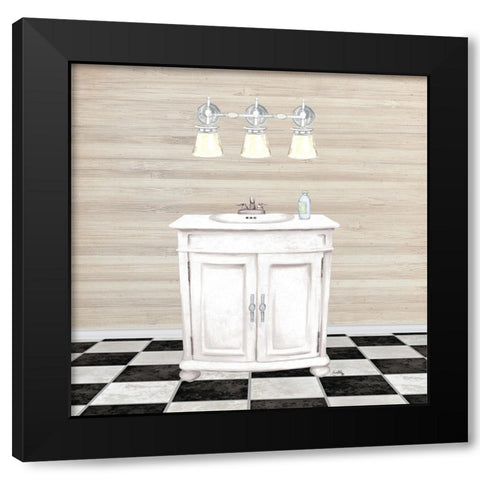 Bathroom II Black Modern Wood Framed Art Print by Medley, Elizabeth