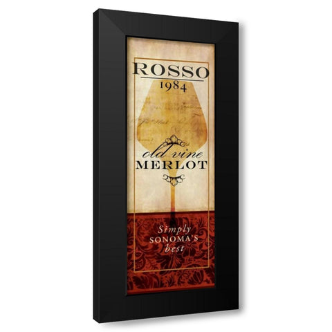 Vino II Black Modern Wood Framed Art Print by Medley, Elizabeth