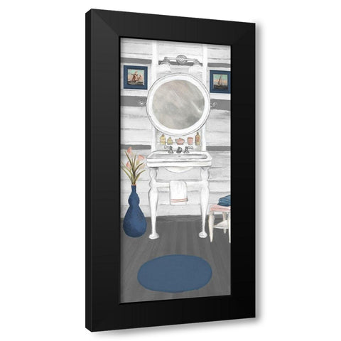 White Wash Bath I Black Modern Wood Framed Art Print by Medley, Elizabeth