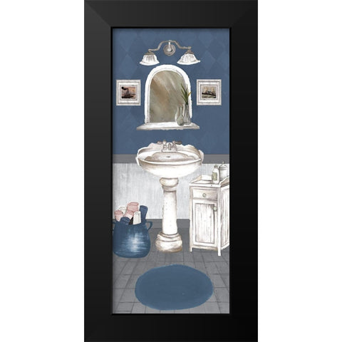 White Wash Bath II Black Modern Wood Framed Art Print by Medley, Elizabeth