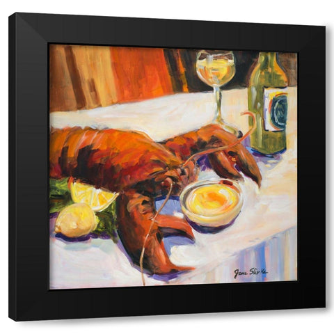 Catch of the Day Black Modern Wood Framed Art Print by Slivka, Jane