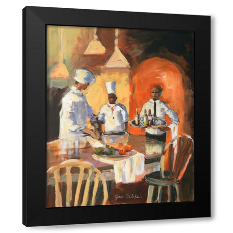 A Touch of Spice IV Black Modern Wood Framed Art Print with Double Matting by Slivka, Jane