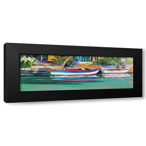 Vacation Home Black Modern Wood Framed Art Print with Double Matting by Slivka, Jane