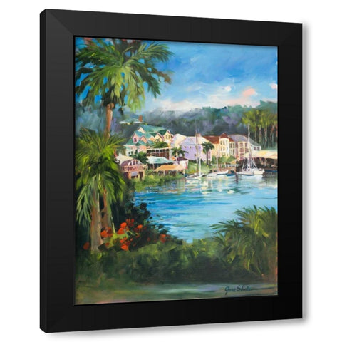 Getaway Black Modern Wood Framed Art Print by Slivka, Jane