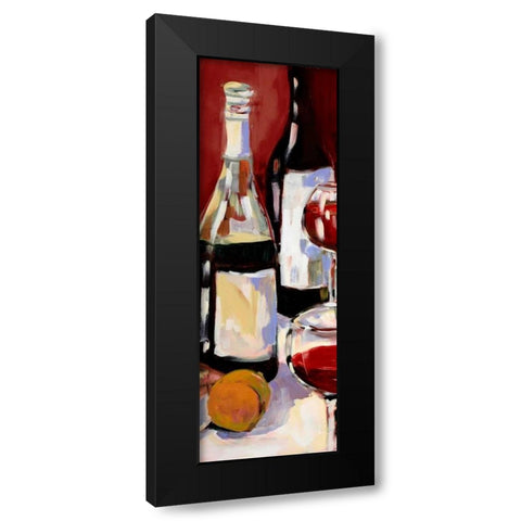 Wine and Dine I Black Modern Wood Framed Art Print with Double Matting by Slivka, Jane