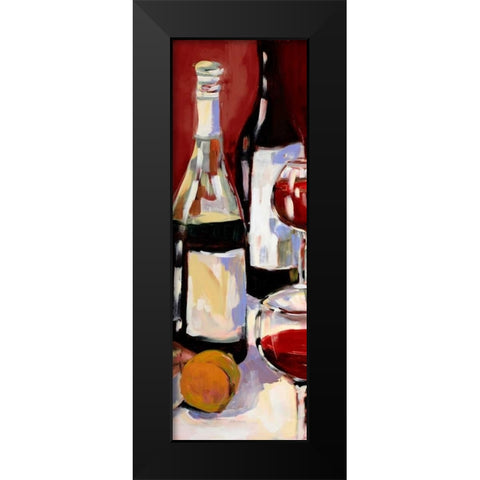 Wine and Dine I Black Modern Wood Framed Art Print by Slivka, Jane