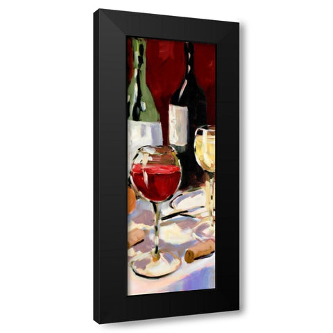 Wine and Dine II Black Modern Wood Framed Art Print by Slivka, Jane