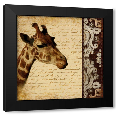 Madagascar Safari I Black Modern Wood Framed Art Print by Pinto, Patricia