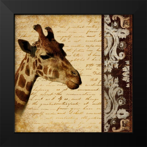 Madagascar Safari I Black Modern Wood Framed Art Print by Pinto, Patricia