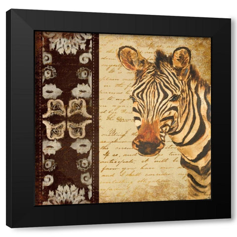 Madagascar Safari IV Black Modern Wood Framed Art Print with Double Matting by Pinto, Patricia