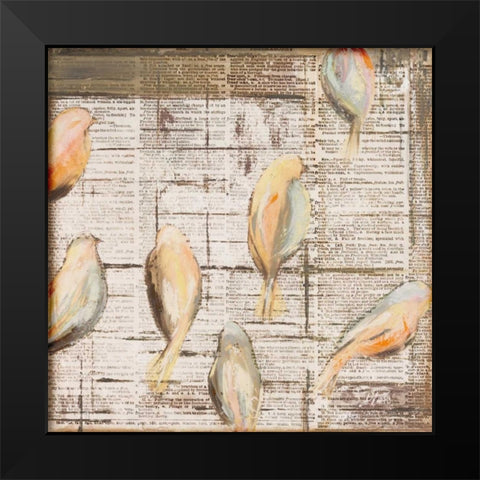 The Cage II Black Modern Wood Framed Art Print by Pinto, Patricia