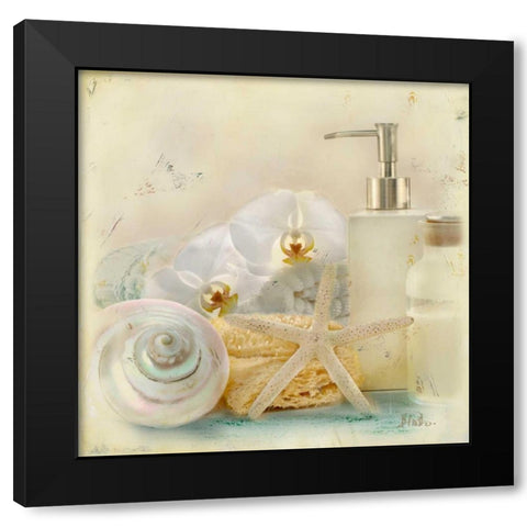 Silver Bath II Black Modern Wood Framed Art Print with Double Matting by Pinto, Patricia