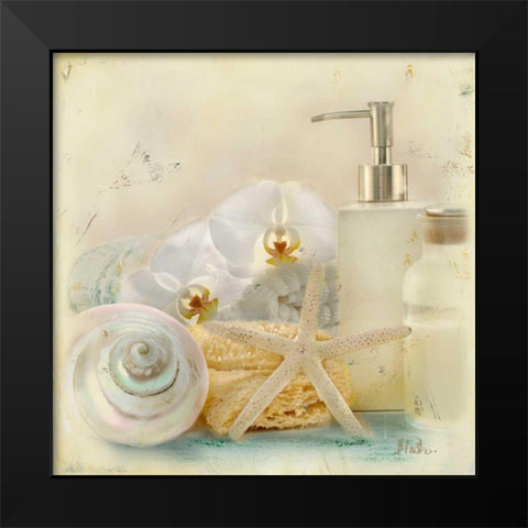 Silver Bath II Black Modern Wood Framed Art Print by Pinto, Patricia