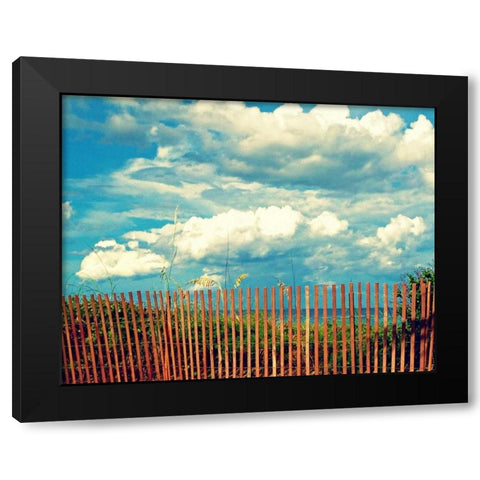Delray Beach Black Modern Wood Framed Art Print with Double Matting by Saghini, Lisa Hill