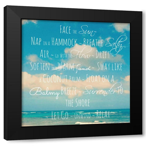 Face the Sun Black Modern Wood Framed Art Print with Double Matting by Saghini, Lisa Hill