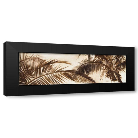 Coconut Palms Black Modern Wood Framed Art Print with Double Matting by Pinto, Patricia