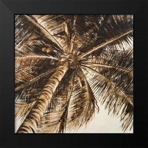 Coconut Palm II Black Modern Wood Framed Art Print by Pinto, Patricia