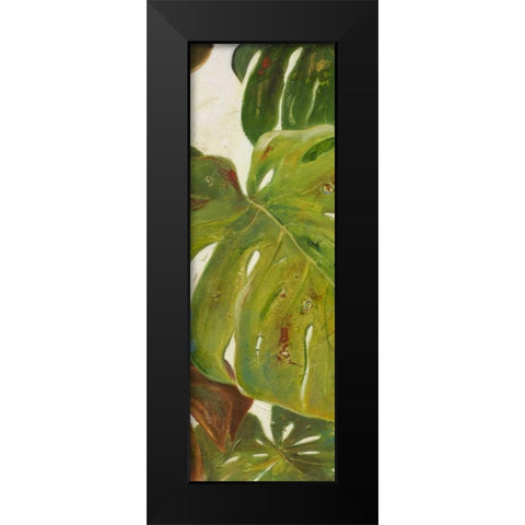Green Touch Panel II Black Modern Wood Framed Art Print by Pinto, Patricia