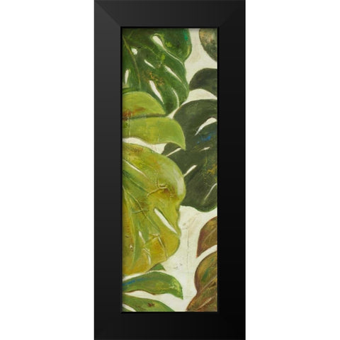Green Touch Panel III Black Modern Wood Framed Art Print by Pinto, Patricia