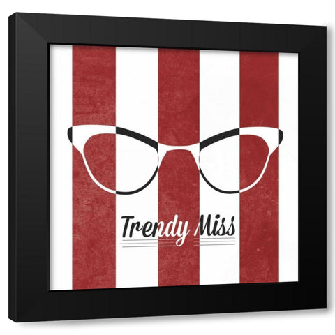Hip Glasses I Black Modern Wood Framed Art Print by Studio, Sd Graphics