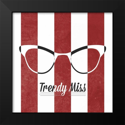 Hip Glasses I Black Modern Wood Framed Art Print by Studio, Sd Graphics