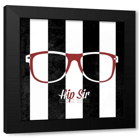 Hip Glasses II Black Modern Wood Framed Art Print by Studio, Sd Graphics