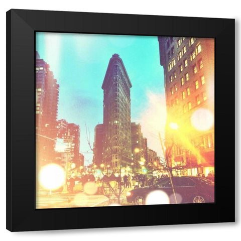 City Stroll II Black Modern Wood Framed Art Print by Acosta, Juliana