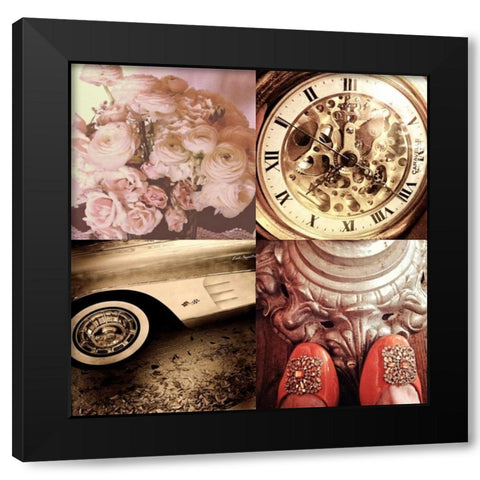 Vintage Style I Black Modern Wood Framed Art Print by Acosta, Juliana