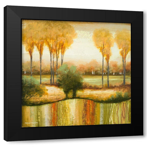 Early Morning Meadow I Black Modern Wood Framed Art Print by Marcon, Michael