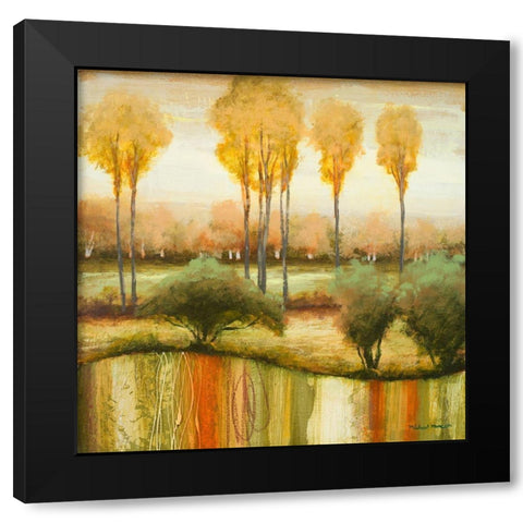 Early Morning Meadow II Black Modern Wood Framed Art Print with Double Matting by Marcon, Michael
