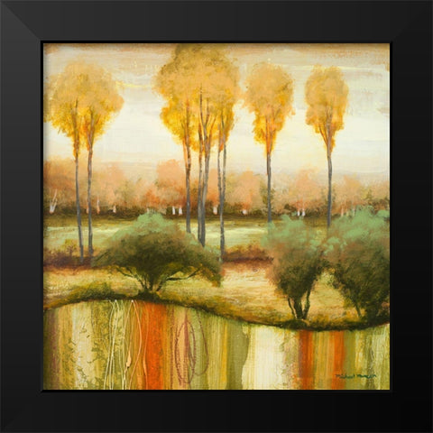 Early Morning Meadow II Black Modern Wood Framed Art Print by Marcon, Michael