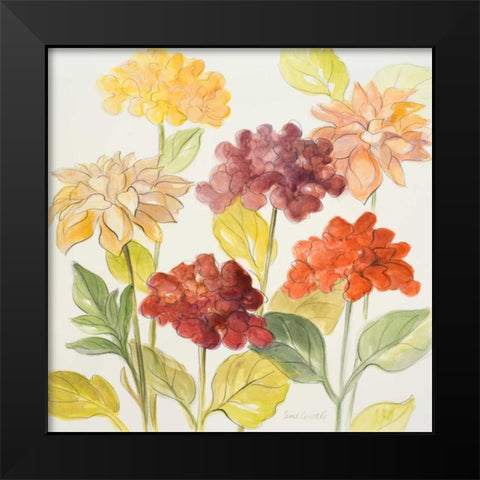 Fragrant Garden I Black Modern Wood Framed Art Print by Loreth, Lanie